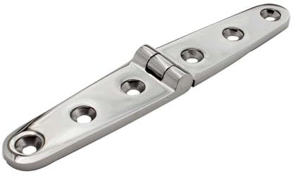 Bisagras plegables para puertas de 1.1 x 5.98 pulgadas, acero inoxidable pulido, accesorios de hardware para yates y caravanas, bisagras resistentes