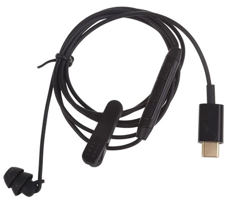 BHFYOB Auriculares USB tipo C de un solo lado, tapones para los oídos con micrófono, cable reforzado con sonido estéreo para teléfono móvil