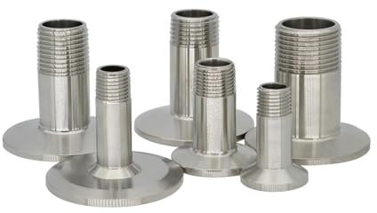1/4“ 3/8” 1/2“ Male Threaded to Tri Clamp Ferrule 304 Stainless Steel Pipe Fitting RUAJOGYNVM(1l4x40mm)