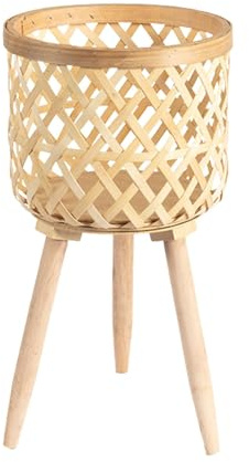 Holzhocker für Pflanzen – Blumenständer für den Innenbereich für Wohnzimmer, Pflanzenhocker, Pflanzenkorbständer, Ständer für Pflanzenkörbe, Pflanzenkorbregal, Ständer für Pflanzenkörbe, Pflanz