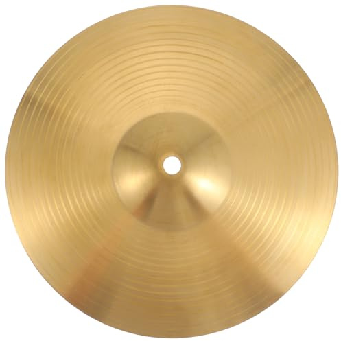 Messing Hi Hat Becken Gold für Drum Satz, Vielseitig und Robust | Jazz Drum Becken, Crash Becken Schlagzeug, Schlagzeug für Erwachsene, Goldfarbenes Finish
