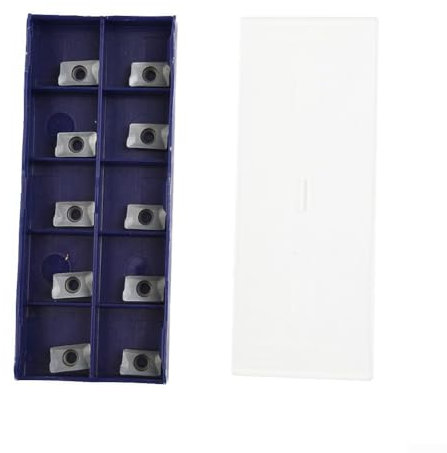 10PCS APKT1003 PDTR Carbide Inserts, CNC Milling Cutter Blade Lathe Turning Tools Carbide Inserts for Semi-Finishing and Finishing(A)