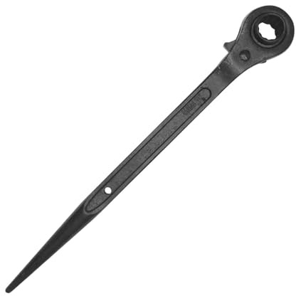 Hotooldo 19mm x 21mm Black Torx Ratchet Podger Spanner | Quick Release, Scaffold Wrench