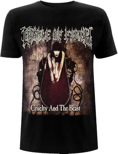 ZHAO41XIONG Cradle of Filth Men's Cruelty and The Beast T-Shirt Officially Licensed Merchandise(Small)