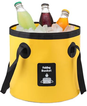 shpuuyy Cubeta Plegable - Contenedor De Almacenamiento De Agua para | Antideslizante 12/20 L con Asa para Lavarropa, Cocina, Playa, Camping, Viajes