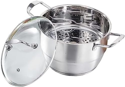 Ollas, Ollas Grandes, Ollas Grandes - Ollas Sopa con Tapa, Ollas Grandes Acero Inoxidable, Vaporeras Resistentes, Ollas Sopa Profundas con Tapa