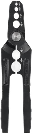 Luqeeg Pince de Réparation de Tuyaux en Cuivre, 6 Trous 1/4 3/8 1/2 5/8 3/4 7/8 Pouces Pince Ronde Manuelle pour Tubes en Cuivre pour Divers Matériaux de Tuyaux