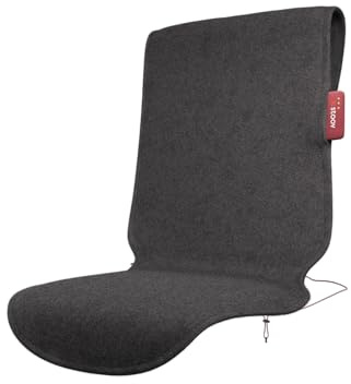 STOOV Big Hug XL - Seat Heater - Wireless - Infrared Heating Technology - Plus Battery with 1.5 to 3 hrs Wireless Heat - 47x135 cm - Original Grey