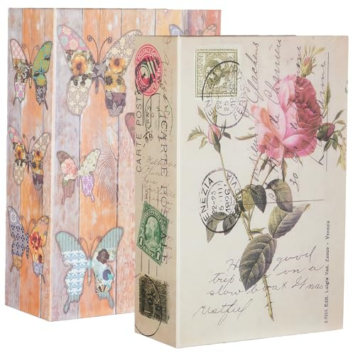 2 cassaforte per libri con serratura a combinazione, 18 x 11,5 x 5,5 cm, cassaforte per libri, cassaforte, per chiavi, oggetti di valore, denaro e gioielli