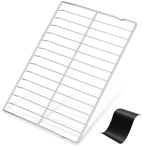 Upgraded 304 Stainless Steel WPW10282492 W10282492 Oven Rack Compatible with Whirlpool Range Oven Stove Wire Rack PS2377663 AP4511708 Y0R01003011 Y0R01003211 Gas Range Oven Rack w/Oven Rack Liner