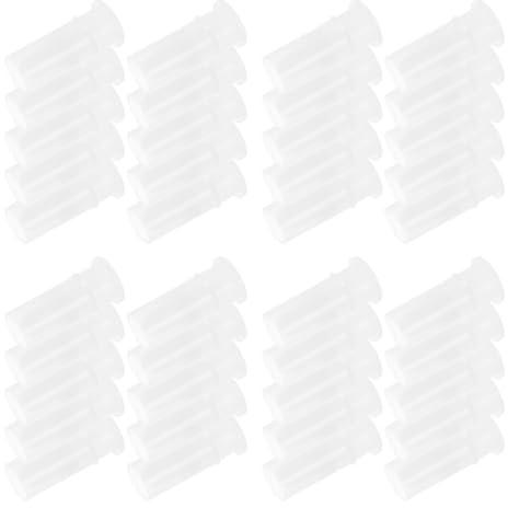 HONMEET 100 Pezzi Fischietti Squeaker per Giocattoli di Peluche 2,9x1,1 Cm, Inserti Sonori di Plastica per Riparazione Giocattoli Animali Domestici, Accessori Fai da Te per Giochi Cane