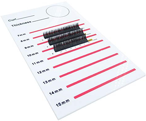 Petyoung Acrylic Lash Tile Eye Lashes Adhesive Glue Holder Pallet Eyelash Extension Tool Grafted False Eyelash Display Board Hair Dispenser