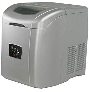 L2G Machine A Glacons Creux ronds, carrosserie Inox, 1Kg de stockage, Production: 10kg/24heures, Reservoir d'Eau 2 Litres