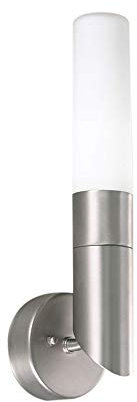Lampenlux Wandleuchte Oraz Fackellampe 230V IP44 (Nickel gebürstet)