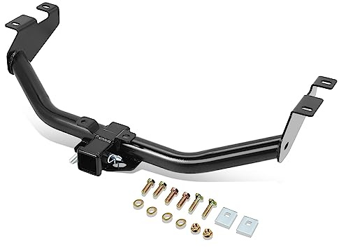Auto Dynasty 2 Inches Rear Class 3 Tow Trailer Hitch Receiver and Pin Compatible with Silverado Sierra 1500 1999-2013, Black Powdercoated