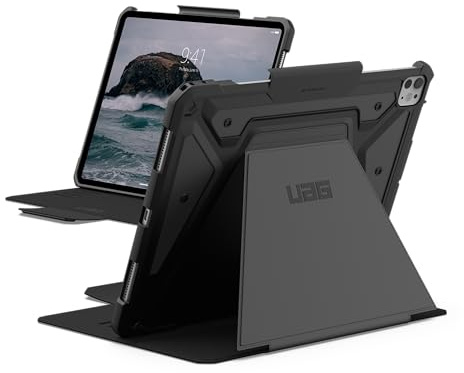 URBAN ARMOR GEAR Metropolis SE Hülle für iPad Pro 13 | Passgenau | Wake/Sleep Funktion | Eckenschutz | Erhöhter Rand | Stift-Halter | Magnetverschluss | Standfunktion