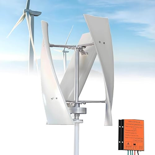 Aerogenerador vertical de 300 W con controlador, 12 V-24 V, de eje vertical y 3 aspas, para alumbrado público doméstico.,24V-300W