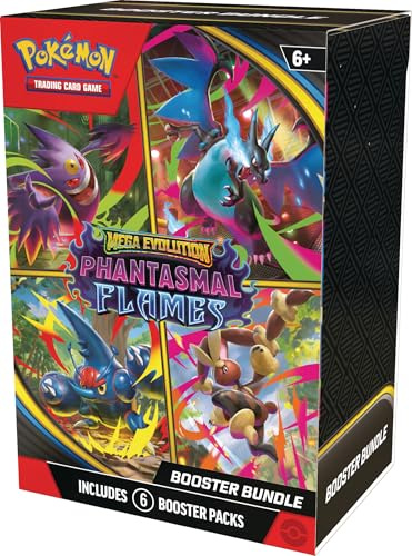 Pokémon TCG: Mega Evolution—Phantasmal Flames Booster Bundle, Booster Pack (6)