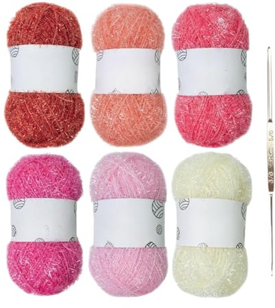 Ailan Polyester Yarn for Knitting Sewing Making Crafting Easy Engages Knitting Lovers Innovating with Yarn Dishcloths Thread Dishwashing Dishcloths Craft DIY Project, Type C