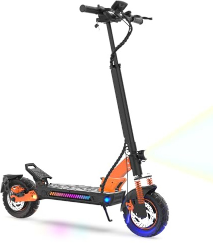 VELOFLOW Patinete eléctrico para Adultos, batería 23,4 Ah (autonomía 85 km), amortiguadores hidráulicos de Brazo (Delantero/Trasero), propulsión Doble + 2 Motores, Neumáticos 12, inclinación 35°