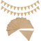 G2PLUS 15M Bandierine Di Iuta,Bandierine Triangolari Juta,48PCS Bandierine Vintage in Juta Decorazione per matrimoni, feste, compleanni, Giardino Esterno Decorazioni