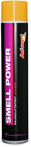 KABITEC SMELL POWER Advent Raumduftspray mit extrem starkem Sprühstrahl │ weihnachtliche Duft-Komposition aus Zimt & Orange │ hoch konzentriert │ 1x 750 ml