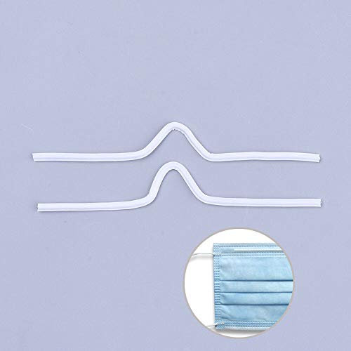 JSCARLIFE 100 Stück/Packung PE Metall Verriegelung Wrap Ties Straps Nase Clip Bar Band Nase Brücke handgefertigt DIY Material für täglichen Bedarf und Drahtbündelung 10 cm