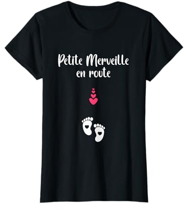 Grossesse Future maman enceinte petite merveille en route T-Shirt
