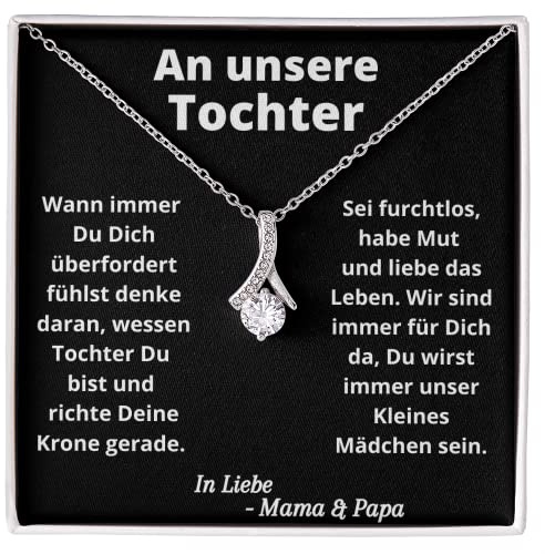 An Unsere Tochter, Geburtstaggeschenk für Tochter, Geburtstag Papa Tochter, Geschenk für Tochter von Eltern