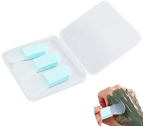 Danlai 3pcs/box Silicone Face Mask Brush Convenient Mini Makeup Spatula Beauty Mask Applicator Brush Portable Beauty Tools
