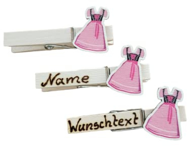 3 Glubbal (Glupperl) Dirndl - mit Text (individuell)