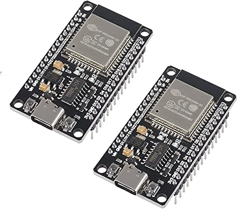 DUBEUYEW 2x ESP32-WROOM-32 USB-C Development Board CH340C ESP32-DevKitC V1