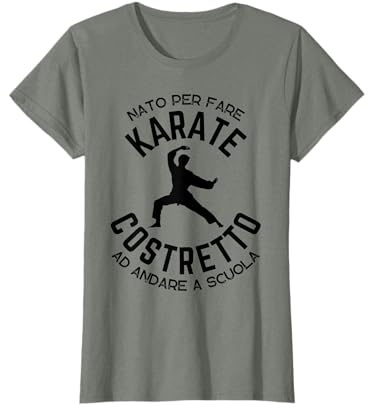 Karate Karateka Arti Marziali Bambino Ragazzo Divertente Maglietta