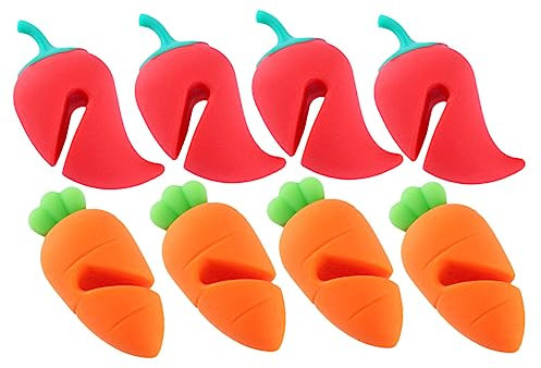 COLLBATH 8pcs Silicone Boil Lifters and Lid Spill Stoppers, Spill-Proof Heat-Resistant Pot Accessories for Kitchen, Convenient Boil Stoppers with Silicone Stretchy Lids
