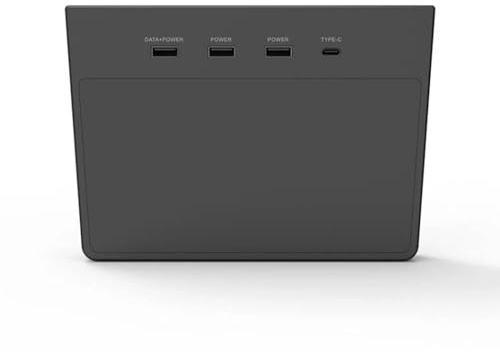 Hub di ricarica USB della console centrale per Tesla Model 3, kit organizzatore di dischi SSD Accessorio per Tesla Model 3 Pad di ricarica wireless con adattatore Type-C