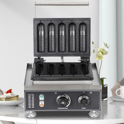 YJFEDCC Máquina Eléctrica De Palitos De Perritos Calientes Franceses Para Muffins, Parrilla De Puesto, Máquina Comercial De Palitos De Perritos Calientes Con Queso