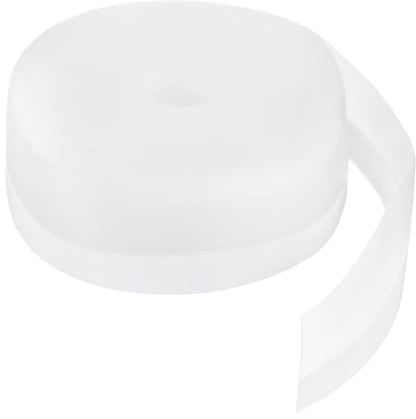 QUARKZMAN Silicone Sigillo Striscia 45mm Striscia Tenuta Silicone per Ferma Spifferi per Porte Nastro Adesivo Finestra Casa Doccia Fessure Vetro Lunghezza 15m, Trasparente