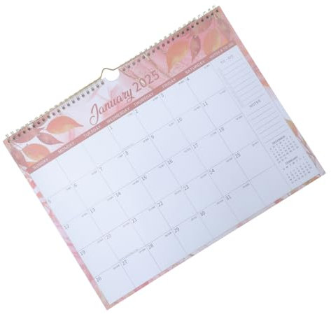 Lurrose Bürobedarf – Kleiner Wandkalender Für Frauen Schule Kühlschrank Mit Spiralbindung Und Memo-abschnitten Für Einfaches Planen