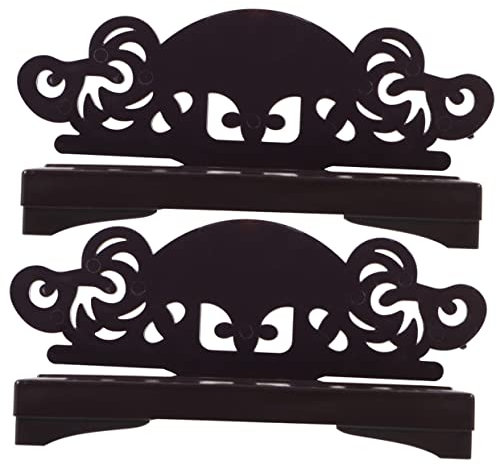 Alipis 2pcs Plastic Fan Rack for Chinese Folding Stands Folding Holder Decorative Storage Holder