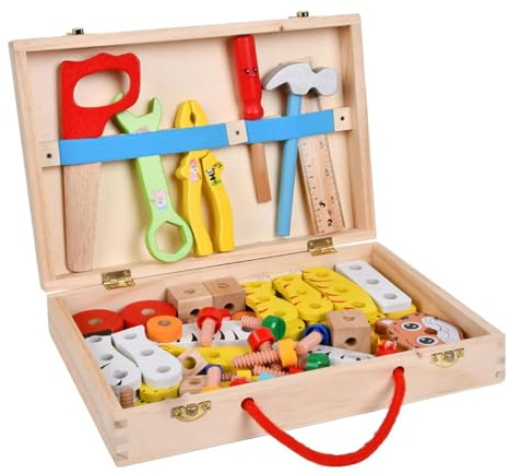 Kit Outils Menuiserie Enfant Coffret de construction réaliste et sécurisé