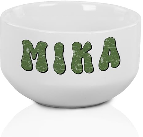 GRAZDesign Müslischale personalisiert mit Namen in grün Geschenk für Jungen Kindertag, Weihnachten, Geburtstag - Keramik Schüssel