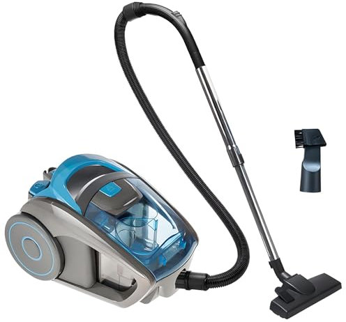 CYTBEK Aspiradora de Mascotas sin Bolsas Multi-ciclónicas, filtración HEPA de 2500 W, Tanque de Polvo de 1.5 litros, liviano con Tubo telescópico, Ideal para alfombras, Madera Dura, Cabello para