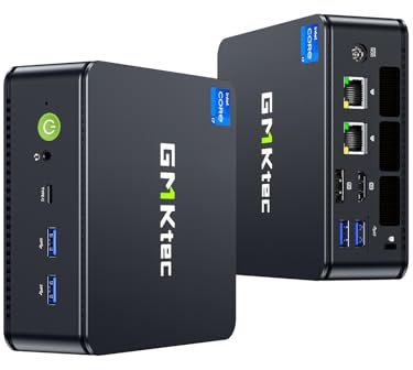 GMKtec Mini PC, K7 Plus 13 Gén. Intel Core i7-13620H (10C/16T, jusqu'à 4,9 GHz), 32 Go RAM DDR5 (16 Go*2)/1 to SSD PCIe Mini Ordinateur de Bureau, i226V Double LAN/USB-C/USB 4.0/8K UHD/WiFi 6/BT5.2