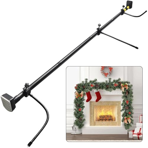 OulQinyhome Verstellbarer Girlanden-Aufhänger für Haustür/Doppeltür Weihnachts- & Halloween-Deko Lichterhalter ohne Bohren oder Werkzeug belastbar bis 20 lbs (Verstellbar von 80–170 cm)