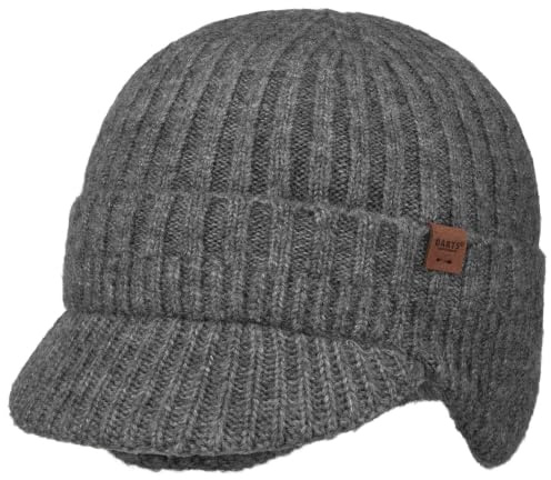 Barts Duncin Beanie Strickmütze Wintermütze Kinder/Damen/Herren - mit Umschlag, Schirm, Lederband Winter Herbst-Winter