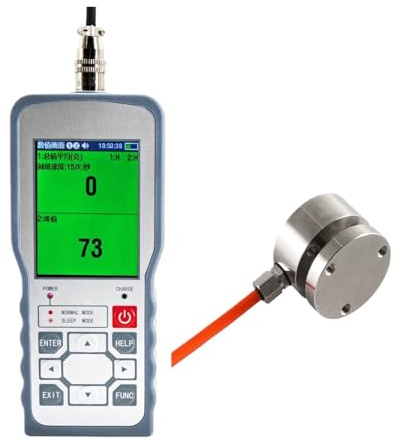 Dinamometro digitale con cella di carico, dinamometro push-pull pressione peso forza di prova, modalità picco/traccia ± 0,05% FS Multi-applicazioni(0-30KG)