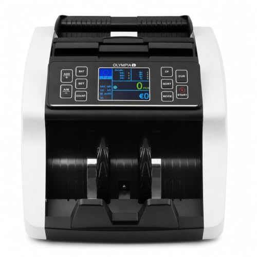 Olympia NC 560 Plus Compteur de billets Noir 200 notes avec test UV MG IR DD et comptage Euro
