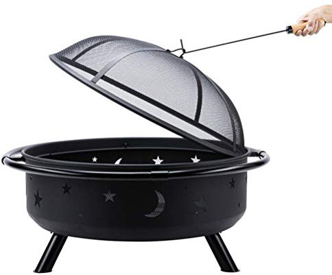Feuerstellen Tragbare Bonfire-Grube, Schmiedeeiserne Firepit Für Draußen, Für Backyard Terrasse Patio (Color : Style 1)