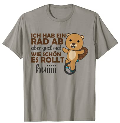 Einrad Biber Einradfahrer Biber fahren Einräder T-Shirt