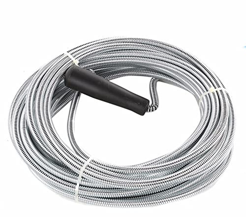 Drain Cleaner Unblocker 5 Metre Flexible Wire | Toilet Snake Auger Drain Unblocker Tool | Kitchen Sink Sewer Cleaning Hook | Washing Machine Pipe Cleaner